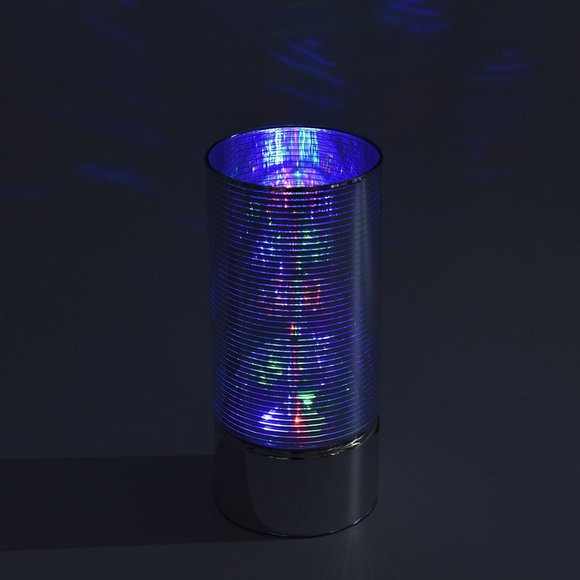 2 Silver LED Rotating Ball Cylinder Light - Picture 1 of 4